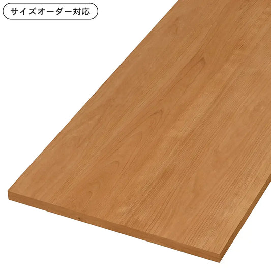 オーダー仕上げてる棚板 ライトブラウン色（ブラックチェリー柄）