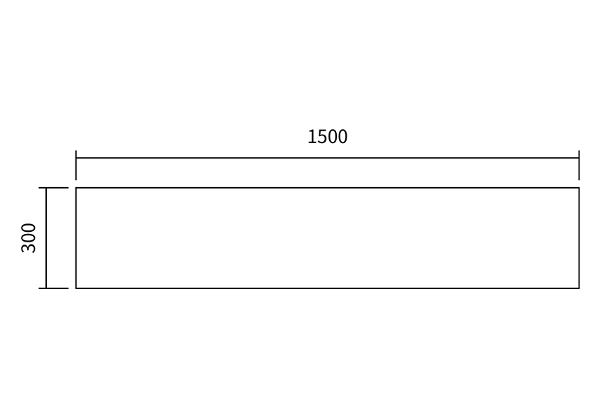 【オーダーDIY家具】本棚［固定棚］（間口1500×高さ1200×奥行き300） 5