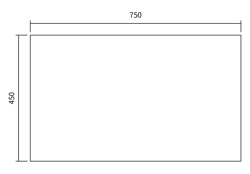 【オーダーDIY家具】ローテーブル（長さ750×幅450×高さ400） 5