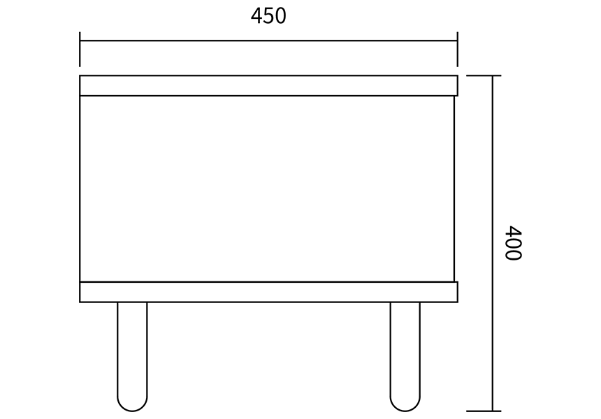 【オーダーDIY家具】ローテーブル（長さ750×幅450×高さ400） 6