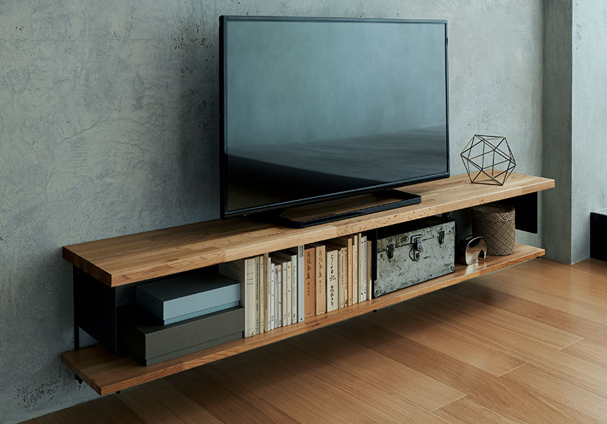 【収納セット】ちょっと浮いているテレビ台　奥行300mm［OM-003］ 2