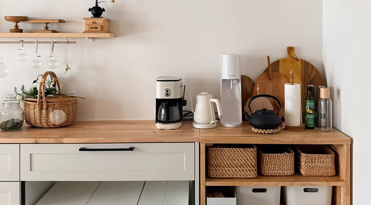 【採用事例】#15 木のぬくもりがやさしくなじむ、ぴったりサイズのキッチン収納