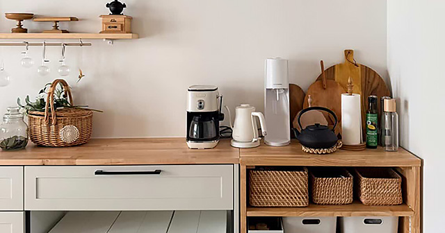 【採用事例】#15 木のぬくもりがやさしくなじむ、ぴったりサイズのキッチン収納