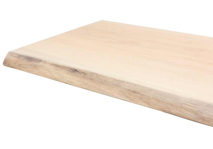 ITAYA / 銘木ミミ付棚板 無垢メープル【サイズ600×200×12mm】 全面